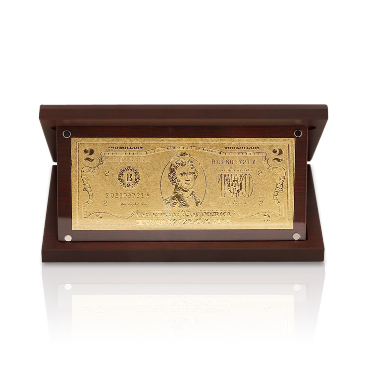 순금 양각 행운의 2달러